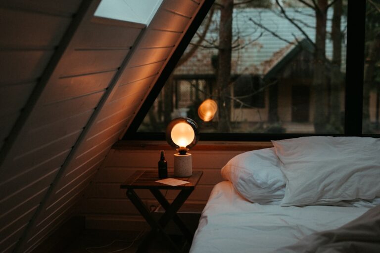 Cozy bedroom with a supportive pillow that holds its shape