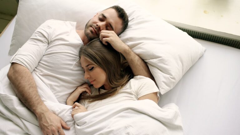 Couple sleeping soundly without snoring disruption