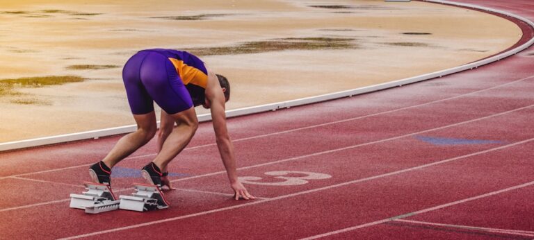 Track athlete sports recovery - ArcticBlast pain relief