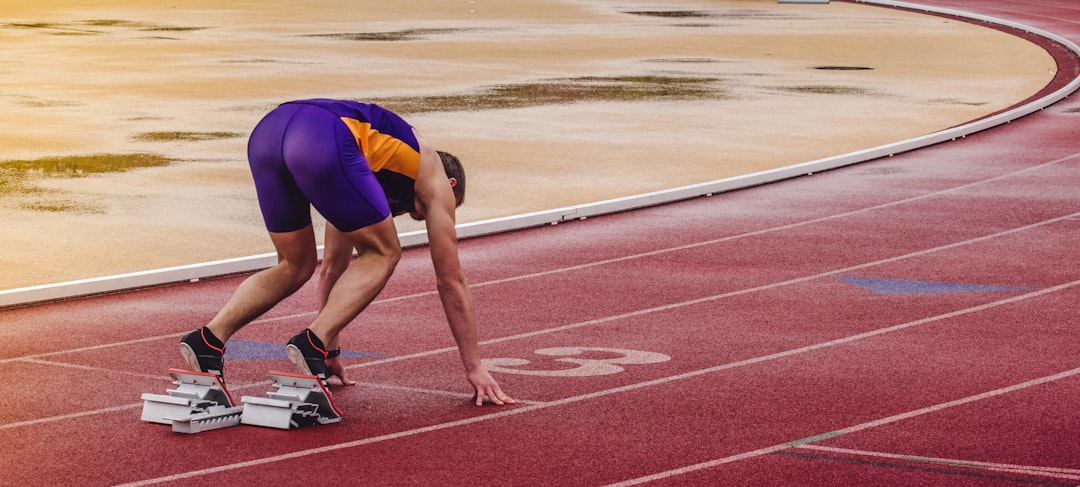 Track athlete sports recovery - ArcticBlast pain relief
