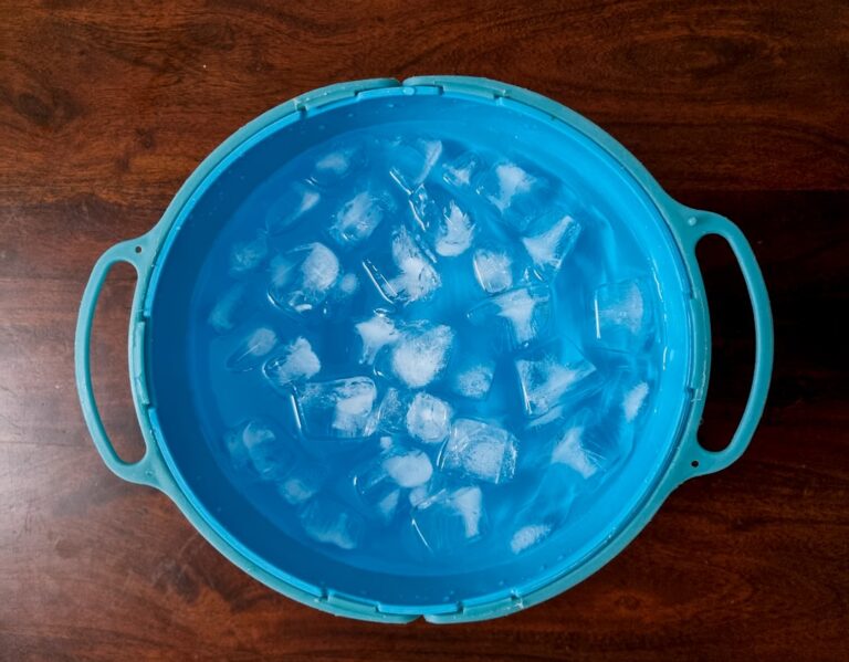 Bowl of ice, illustrating cold therapy for pain