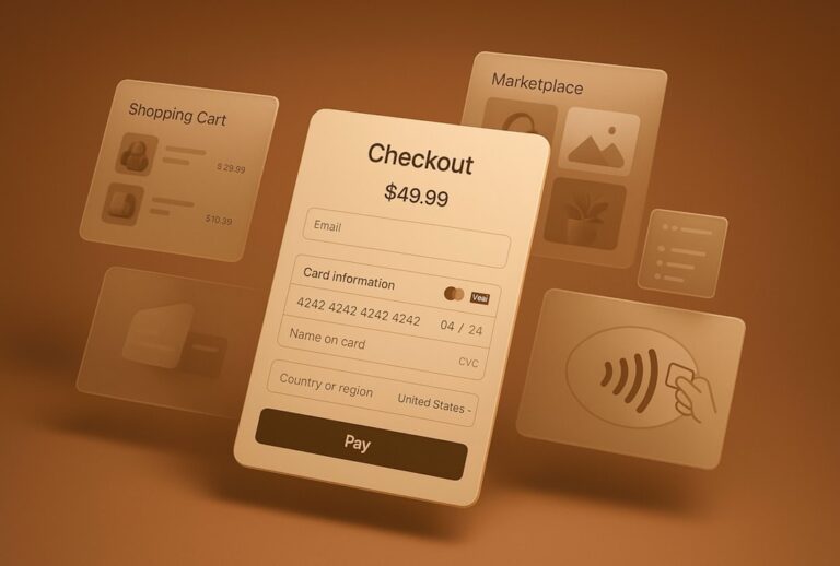 Online checkout screen on a phone