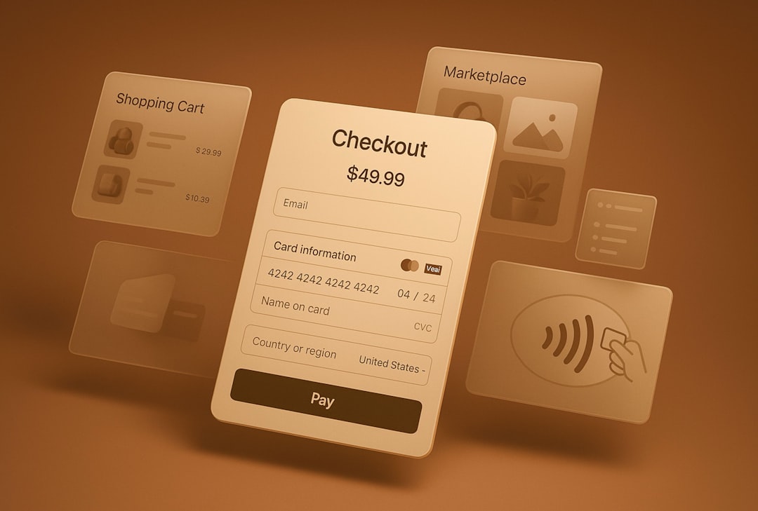 Online checkout screen on a phone