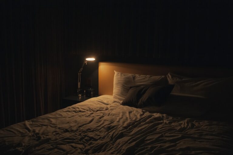 Bedroom at night - YU SLEEP for anxiety and sleep
