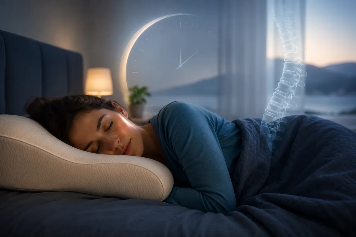 Header image for Sleep Align's guide to how long the Derila pillow takes to break in